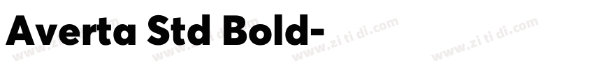 Averta Std Bold字体转换